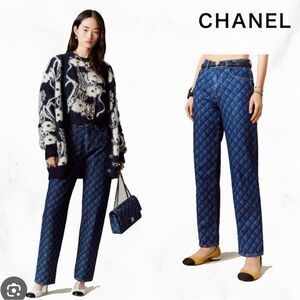 BN CHANEL Skinny Quilted Jeans 👖